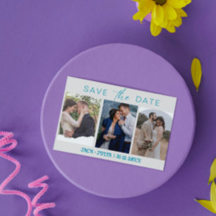 Modern Script 3 Photo Templates Save the Date