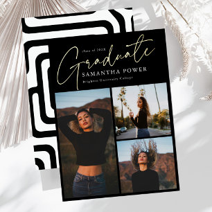 Modern Script 3 Photos Geometric Graduation
