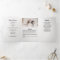 Modern Script 8-Photo Trifold Funeral Program