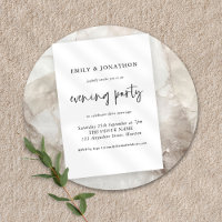 Modern  Script Any Colour Evening Party Wedding