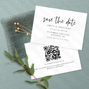 Modern Script Any Colour Wedding Save The Date