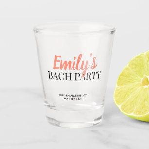 Modern Script Bachelorette Party Shot Glass