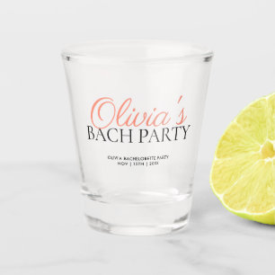 Modern Script Bachelorette Party Shot Glass