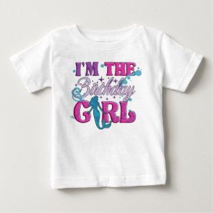 Modern Script Birthday Baby Girl  T-Shirt