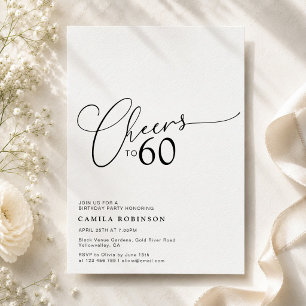 Modern Script Birthday Invitation for Any Age