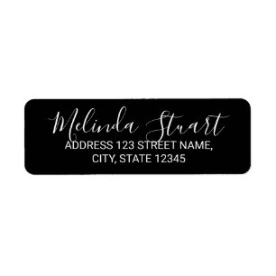 Modern Script Black and White