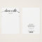Modern Script Black White Necklace  Display Card