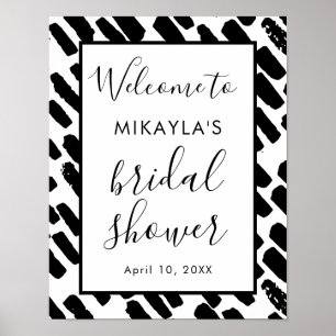 Modern Script Bridal Shower Welcome Sign