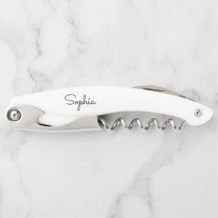 Modern Script Bridesmaid Proposal Gift Bridesquad Corkscrew