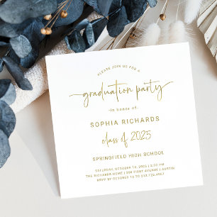 Modern Script   Class of 2024 Graduation Party Invitation