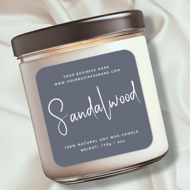 Modern script cosmetics candle label (Creator Uploaded)