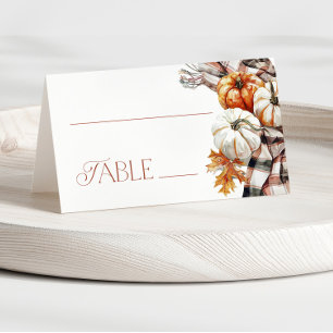 Modern Script Cosy Fall Place Cards Name Cards