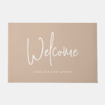 Modern Script Custom Colour Minimalist Welcome
