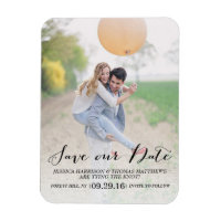 Modern Script | Custom Photo Save Our Date