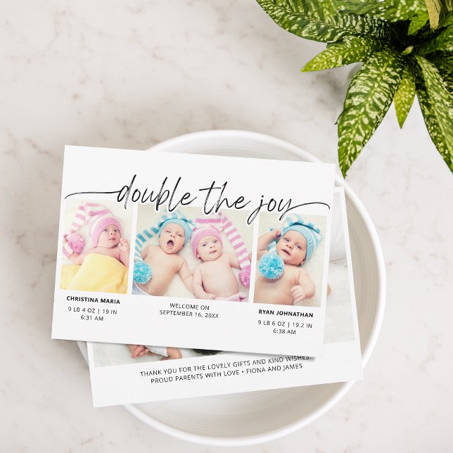 Modern Script Double The Joy 4 Photos Announcement (Modern Script Double The Joy 4 Photos Announcement)