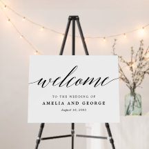 Modern Script EDITABLE COLOR Welcome Sign