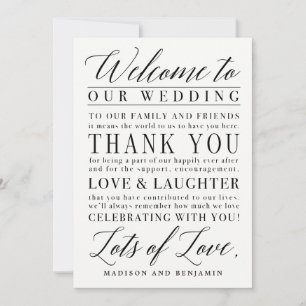 Modern Script EDITABLE COLOR Welcome Thank You
