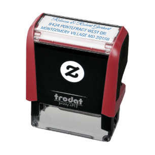 Modern Script Elegant Return Address Self-inking Stamp