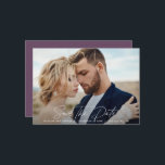 Modern script elegant wedding save the date<br><div class="desc">Modern script elegant wedding save the date card. Modern minimal stylish design. All colours can be customised.</div>