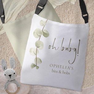 Modern Script Eucalyptus Oh Baby Crossbody Bag