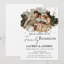 Modern Script Family Gathering Party