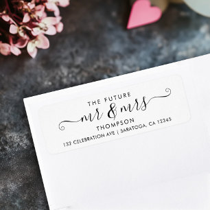 Modern Script Future MR and MRS Luxury Elegant