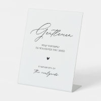 Modern Script Gentlemen Wedding Bathroom Basket