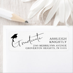 Modern Script Graduate Cap