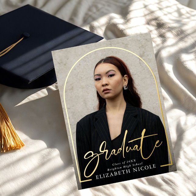  Modern Script Graduate Photo Arch Graduation (Creator Uploaded)