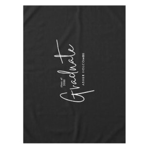 Modern Script Graduate Simple Graduation Tablecloth