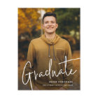 Modern Script Graduate Simple Photo Graduation