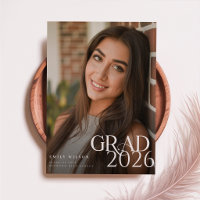Modern Script Graduate Simple Photo Graduation