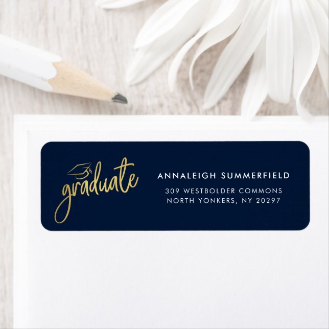 Modern Script Graduation 2026 Return Address (Insitu)