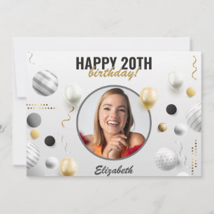 Modern Script Happy Birthday Custom Photo Gift