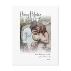 Modern Script Happy Holidays Vertical Faded Photo