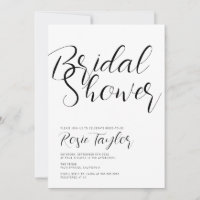 Modern Script Headline Bridal Shower
