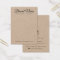 Modern script Kraft paper earring display card