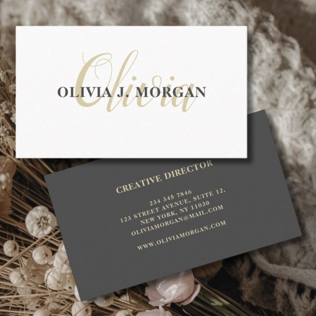 Modern script logo minimal professional name business card (Creator Uploaded)