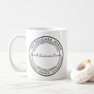 Modern Script Minimal Small Business Coffee Mug