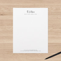 Modern Script Minimalist Personalised Family Name