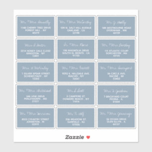 Modern Script Minimalistic Wedding Guest Address