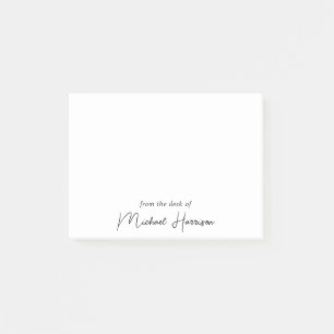 Modern Script Monogram Post-it Notes