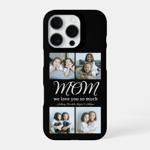 Modern Script Mum We Love You Photo Collage  iPhone 16 Pro Case