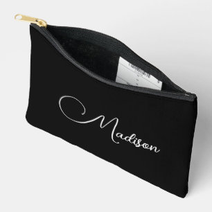 Modern Script Name  Accessory Pouch