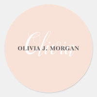 Modern script name logo professional 