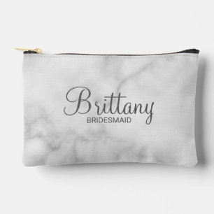 Modern Script Personalised Bridesmaid Accessory Pouch