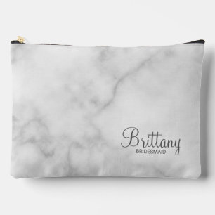 Modern Script Personalised Bridesmaid Accessory Pouch