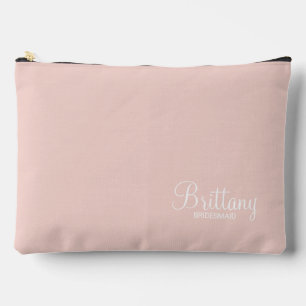 Modern Script Personalised Bridesmaid Accessory Pouch