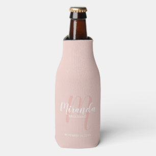 Modern Script Personalised Bridesmaid Bottle Cooler