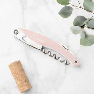Modern Script Personalised Bridesmaid Corkscrew